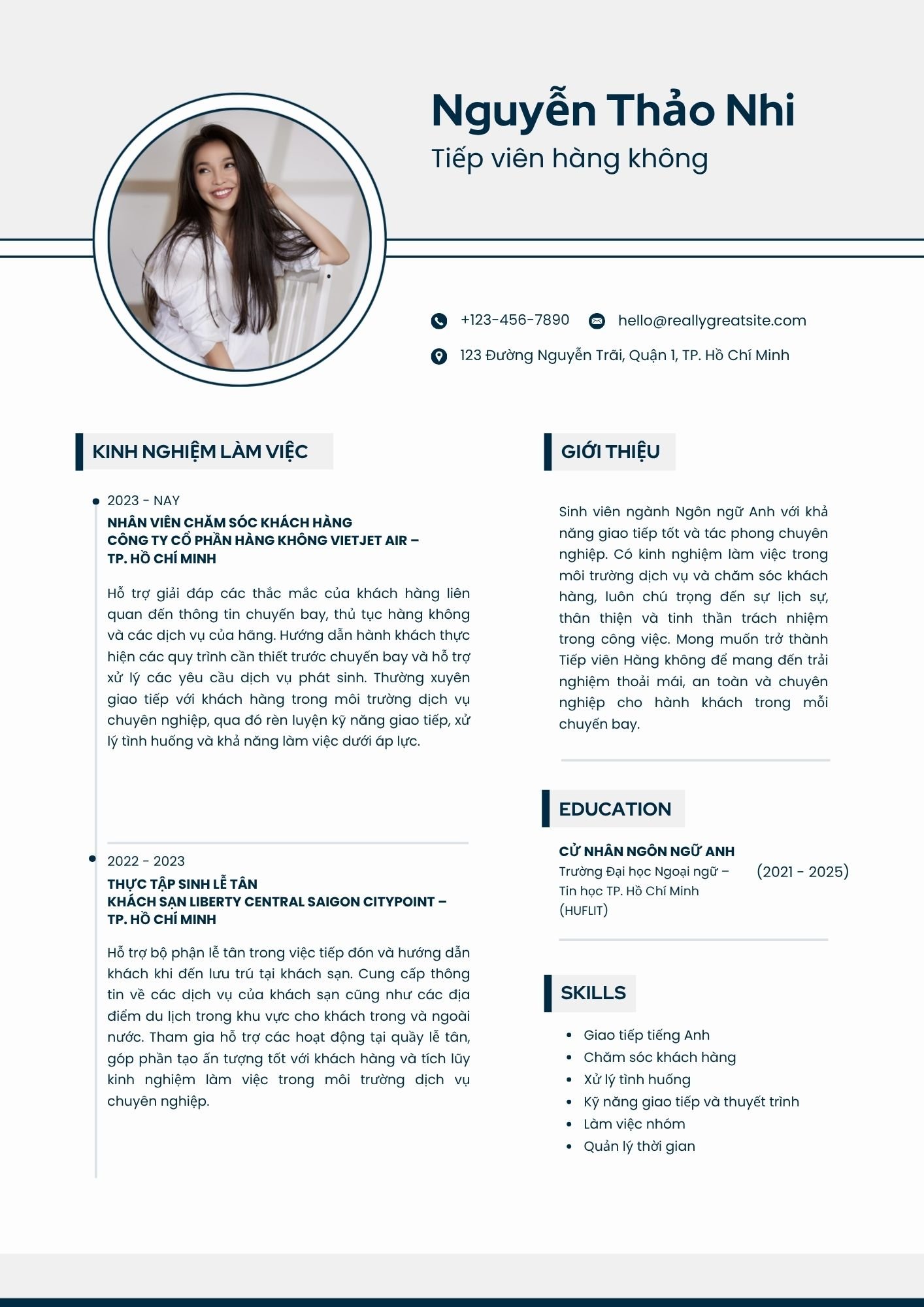 CV ngành ngôn ngữ Anh - image 8