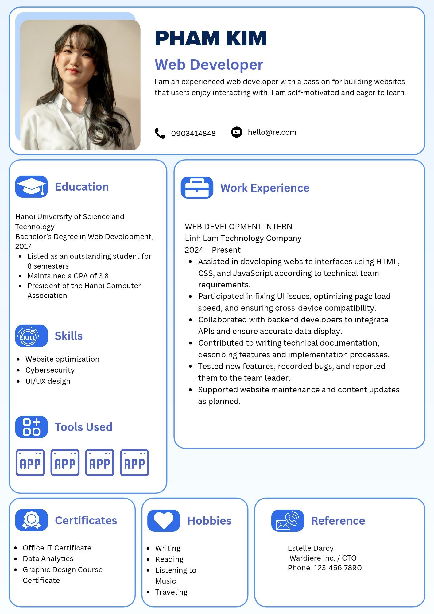 mẫu CV cho sinh viên mới ra trường - image 21