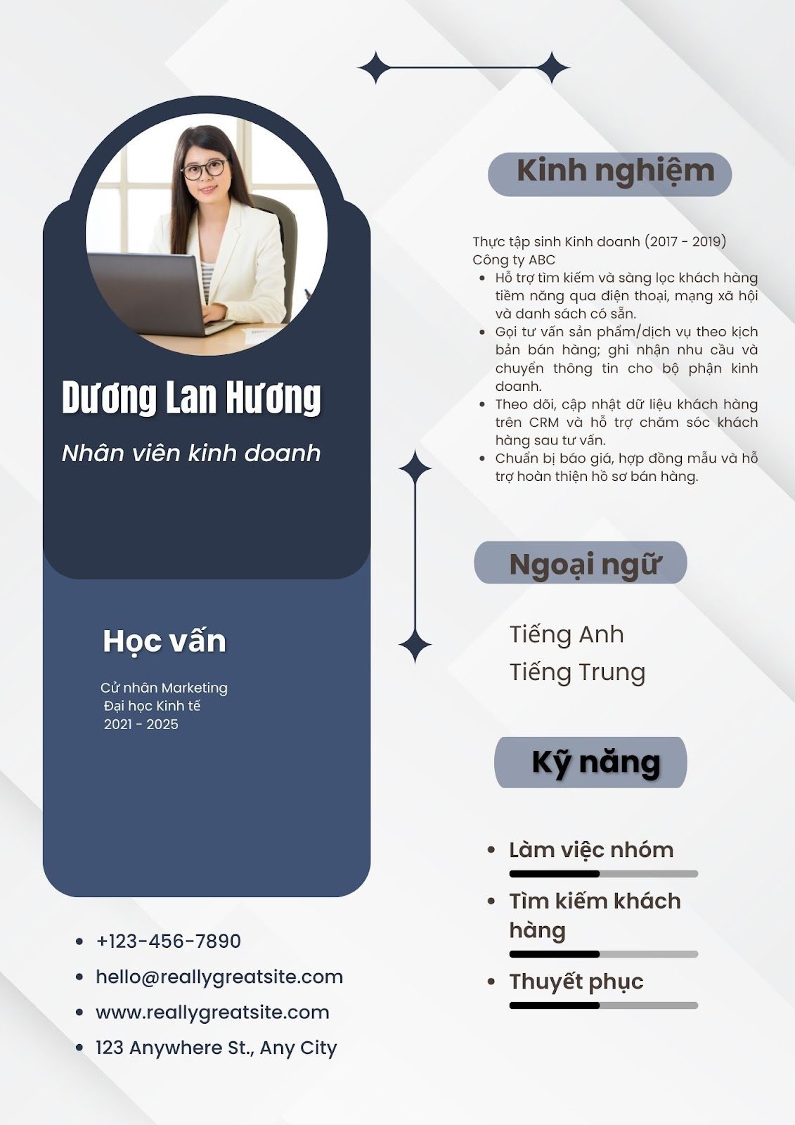 mẫu cv cho sinh viên mới ra trường - image 3