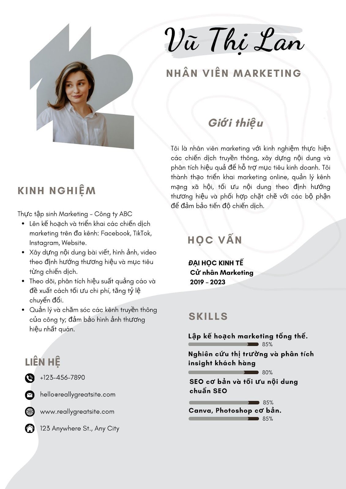 mẫu cv cho sinh viên mới ra trường - image 8
