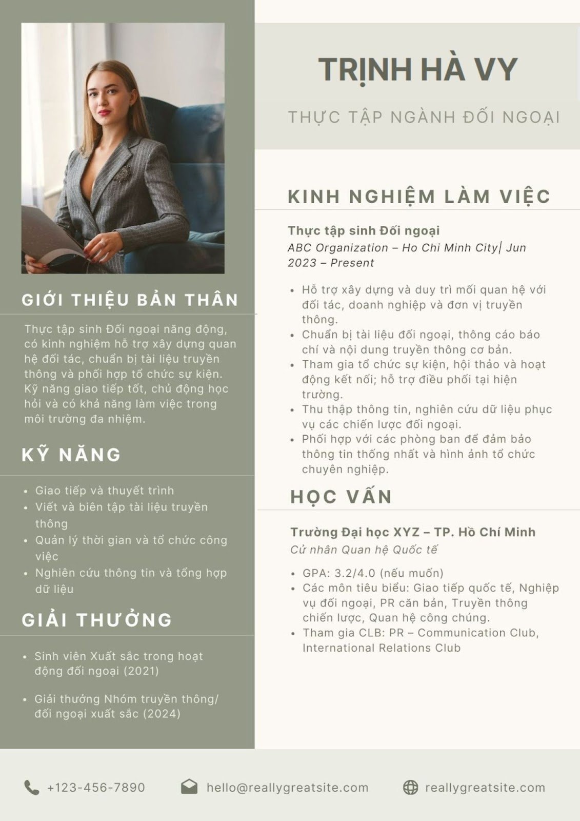 Mẫu CV xin việc cho sinh viên mới ra trường - image 3
