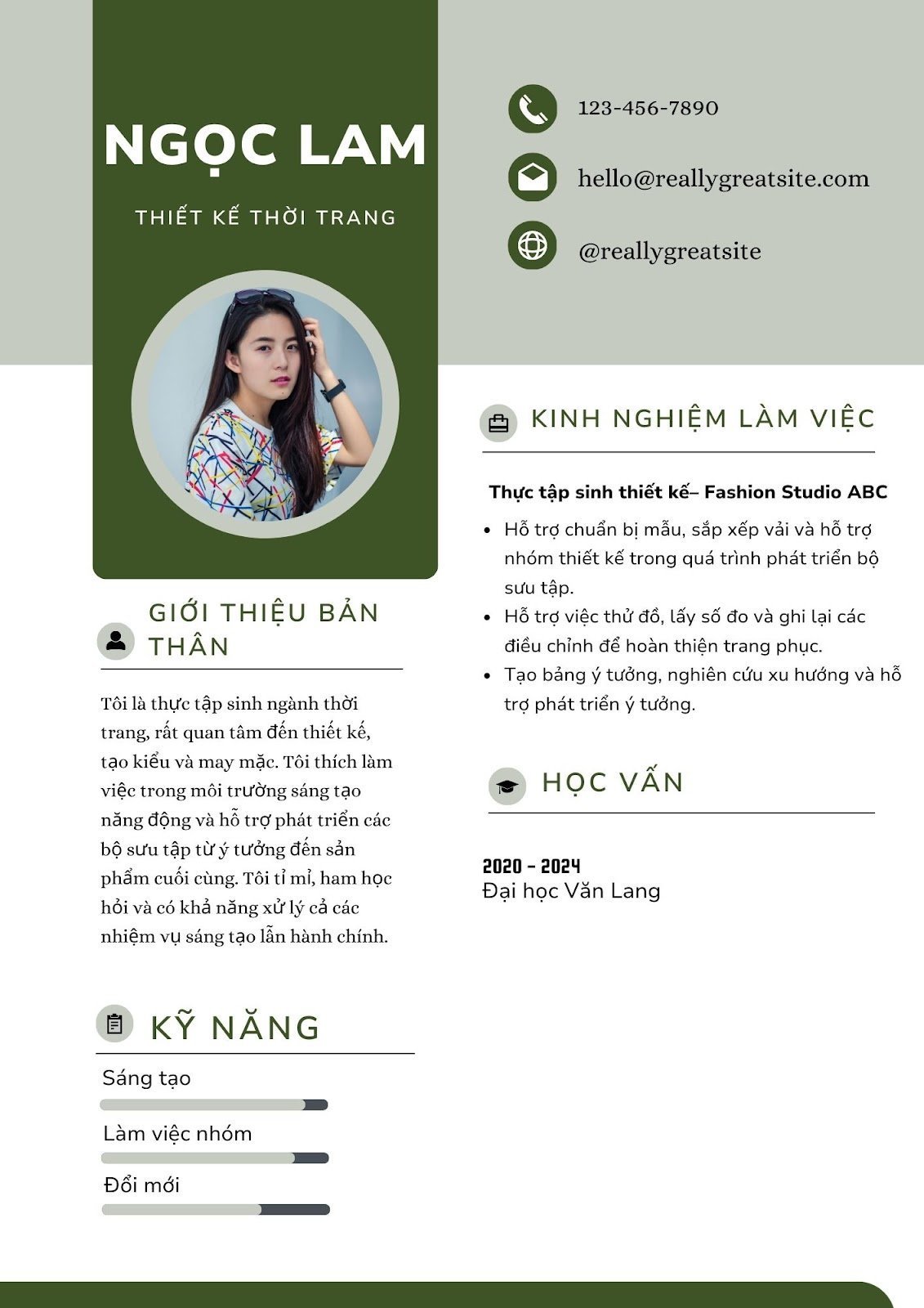 Mẫu CV xin việc cho sinh viên mới ra trường - image 6